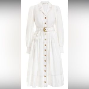 Kaleidoscope midi shirt dress, size 0p, Zimmerman